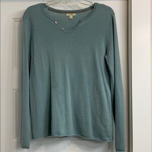 Caslon Nordstrom 100% cashmere blue sweater medium